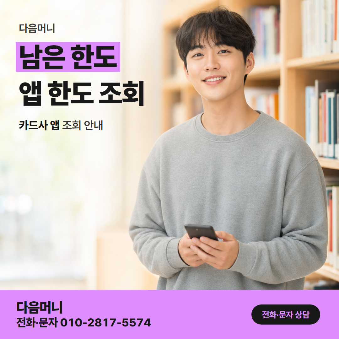 다음머니 대전카드깡 이번 달 쓰고 난 뒤의 여유